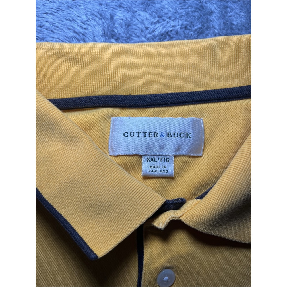 Cutter & Buck Men's VTG SZ XXL Short Sleeve Yellow Polo Iowa Basketball Logo - Picture 13 of 16